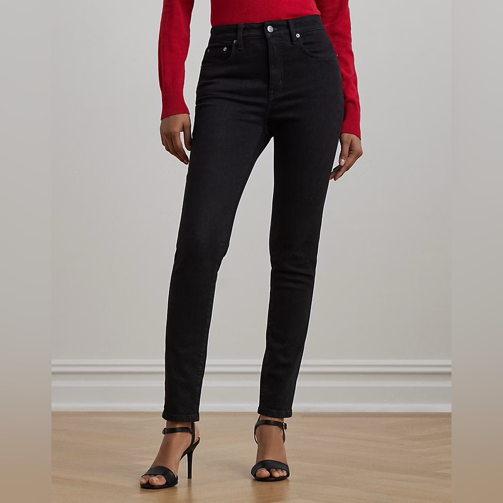 Ralph Lauren black skinny Jeans size 6 EUC